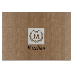 Majestic Monograms: Illuminating Elegance" Cutting Board