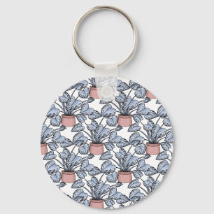 Majestic monstera keychain