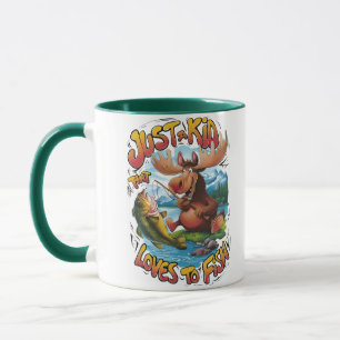 Majestic Moose With a Fish:  Mug