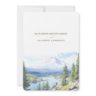 Majestic Mount Hood Forest Save-the-Date