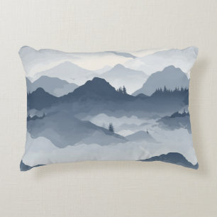 Majestic Mountain Landscape Accent Pillow