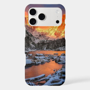 Majestic Mountain Sunset Winter Landscape Nature