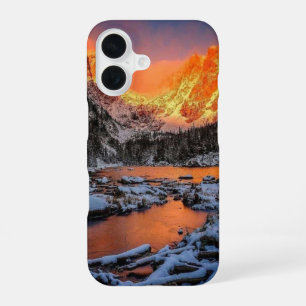 Majestic Mountain Sunset Winter Landscape Nature iPhone 16 Case