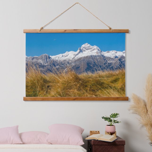 Majestic mountain Triglav, Slovenia Hanging Tapestry (Bedroom)