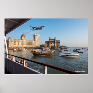 Majestic Mumbai: Gateway of India & Taj Palace  Poster
