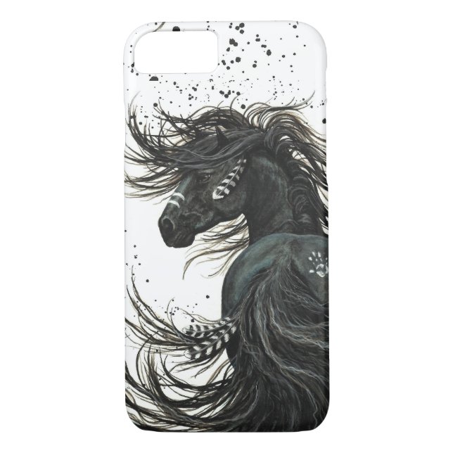Majestic Mustang Horse by BiHrLe iPhone 7 case (Back)