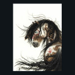 Majestic Mustang Pinto Horse by BiHrLe Poster<br><div class="desc">Created from my Majestic Mustang Series of Original Paintings.</div>