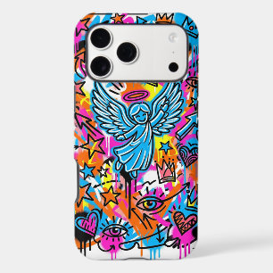 Majestic Neon Angel Icon Phone Case iPhone