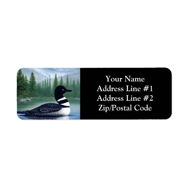 Majestic Northern Wilderness Loon  (Front)