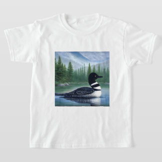 Majestic Northern Wilderness Loon T-Shirt