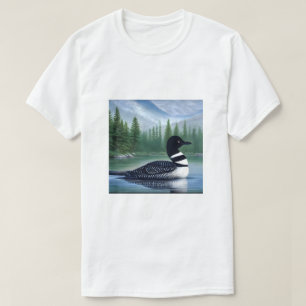 Majestic Northern Wilderness Loon  T-Shirt
