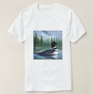 Majestic Northern Wilderness Loon T-Shirt