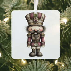 Majestic Nutcracker Metal Ornament