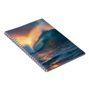 Majestic Ocean Waves Photo Notebook