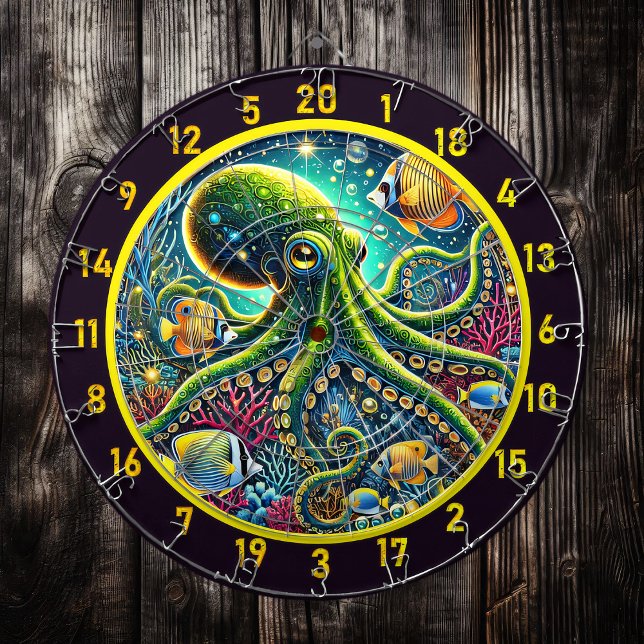 Majestic Octopus Reef Dartboard (Creator Uploaded)