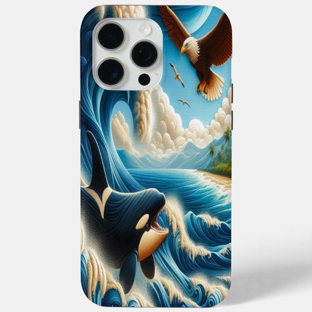 Majestic Orca and Eagle Dance Case-Mate iPhone Case (Back)