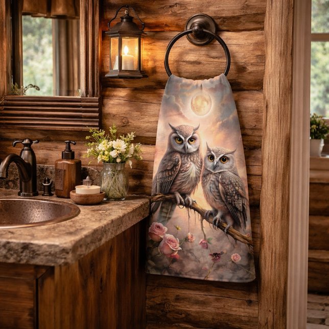 Majestic Owl Design Bath Towel Set (Creator Uploaded)