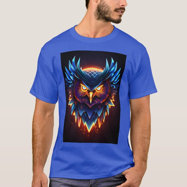 Majestic Owl Head Imprimer T-Shirt .-Nature Inspir (Devant)