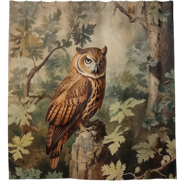 Majestic Owl in a Forest (Front)