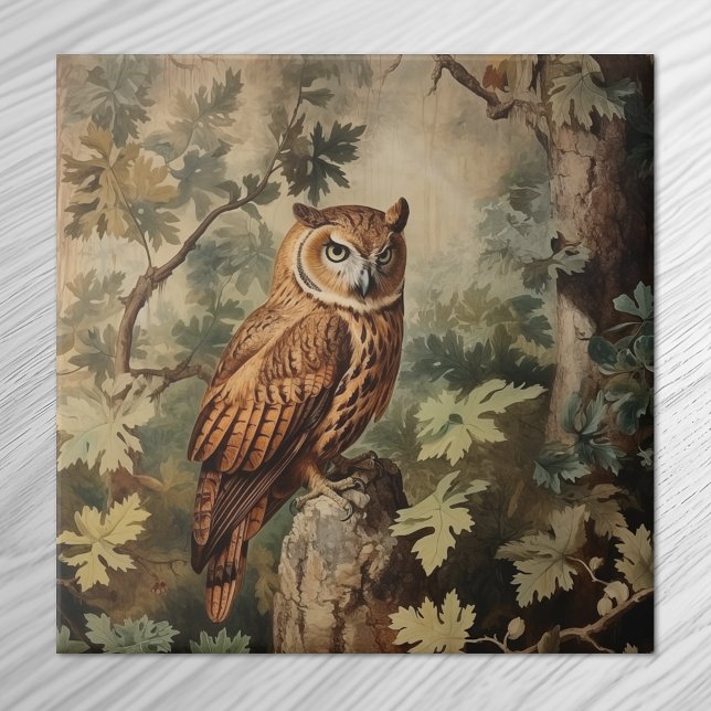 Majestic Owl in a Forest Tile (Creator Uploaded)