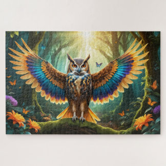 Majestic Owl Phoenix Hybrid Jigsaw Puzzle