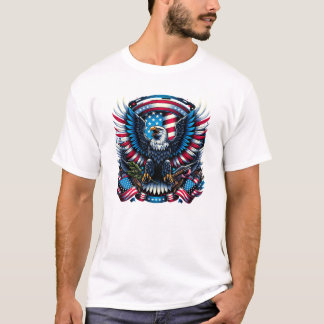 Majestic Patriotic Eagle 4th of july T-Shirt