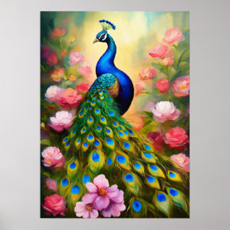 Majestic Peacock Print - Add a Touch of Grace