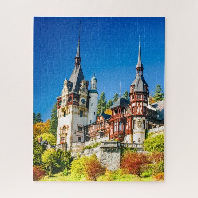 Majestic Peleș Castle, Sinaia Romania Jigsaw Puzzle (Vertical)
