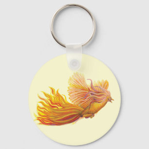 Majestic Phoenix Bird Keychain