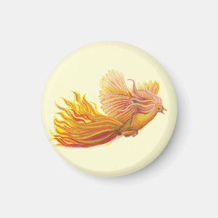 Majestic Phoenix Bird Magnet