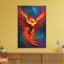 Majestic Phoenix Firebird Abstract Fantasy