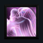 Majestic Pink Angel Keepsake Box<br><div class="desc">"BUY NOW" - pink angel keepsake box.  Choose your box size,  customize with a name or date.</div>