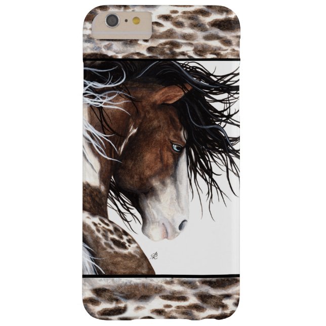 Majestic Pintaloosa Horse by BiHrLe iPhone Case (Back)