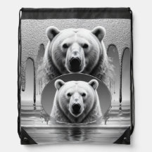 Majestic Polar Bear Head Arctic Wildlife 🐻❄️