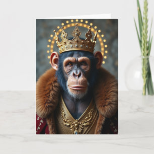 Majestic Primate Birthday Card
