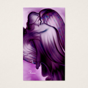 Majestic Purple Angel Gift Tag