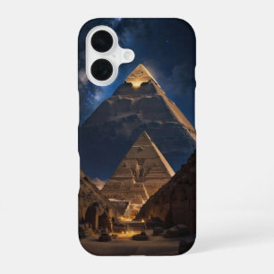 Majestic pyramid complex at night design for iphon iPhone 16 case