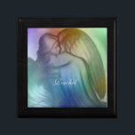 Majestic Rainbow Angel keepsake Box<br><div class="desc">This rainbow angel keepsake box will make a great Christmas,  valentine's day,  birthday,  baby shower or mother's day gift. Choose your box size and frame colour. Customize with a name or date.</div>
