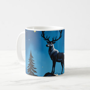 Majestic Reindeer by Moonlight Coffee Mug