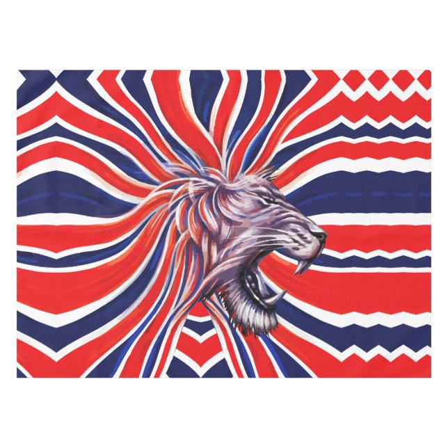 Majestic Roar Tablecloth (Front (Horizontal))