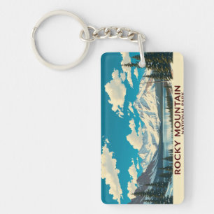 Majestic Rocky Mountain Wildlife Park Keychain