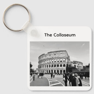 Majestic Roman Colosseum: Iconic Sunset Architectu Keychain