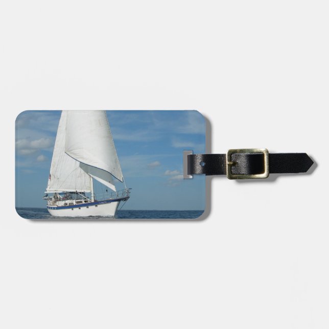 Majestic Sail Luggage Tag (Front Horizontal)