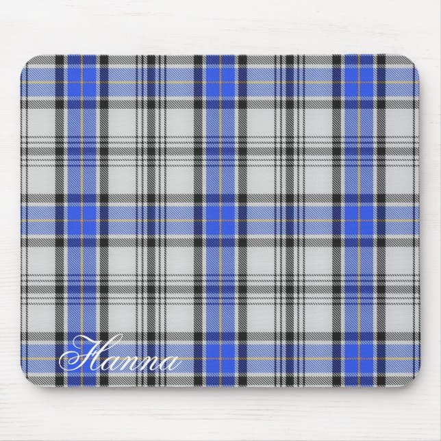Majestic Scottish Clan Hannay Tartan Mouse Pad (Front)