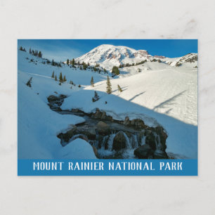 Majestic Snowbound Mt. Rainier Postcard