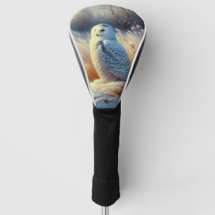 Majestic Snowy Owl in the Wilderness Golf Head Cover