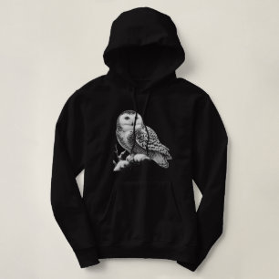 Majestic Snowy Owl Perched Hoodie