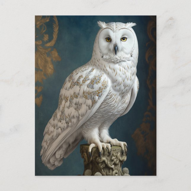 Majestic Snowy Owl Postcard (Front)