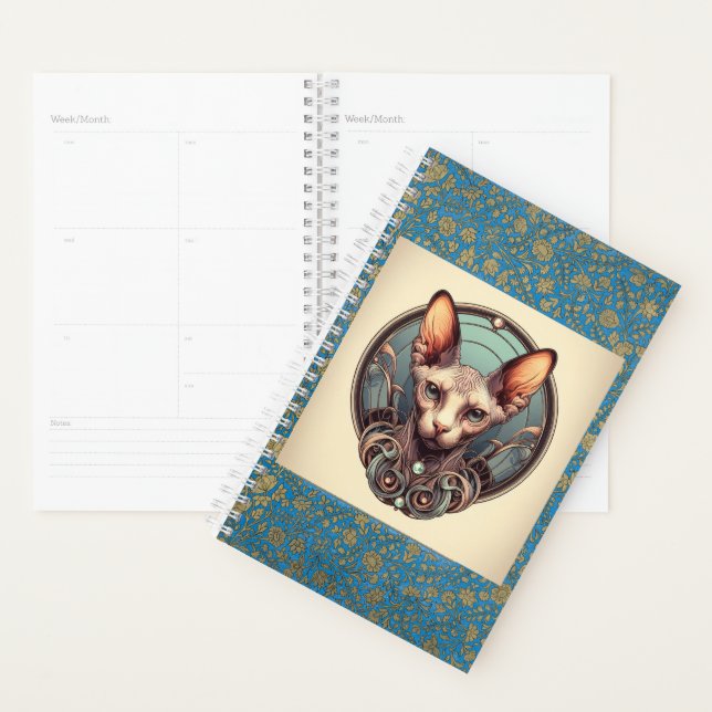 Majestic Sphinx : un planificateur Feline Guardian (Devant avec enveloppe)