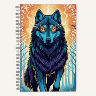 Majestic Spirit Wolf Notebook